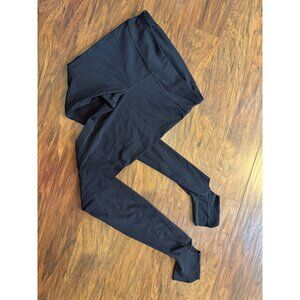 Under Armour Black Mirror Breathe Lux Compression Leggings Perforated Stirrup M
